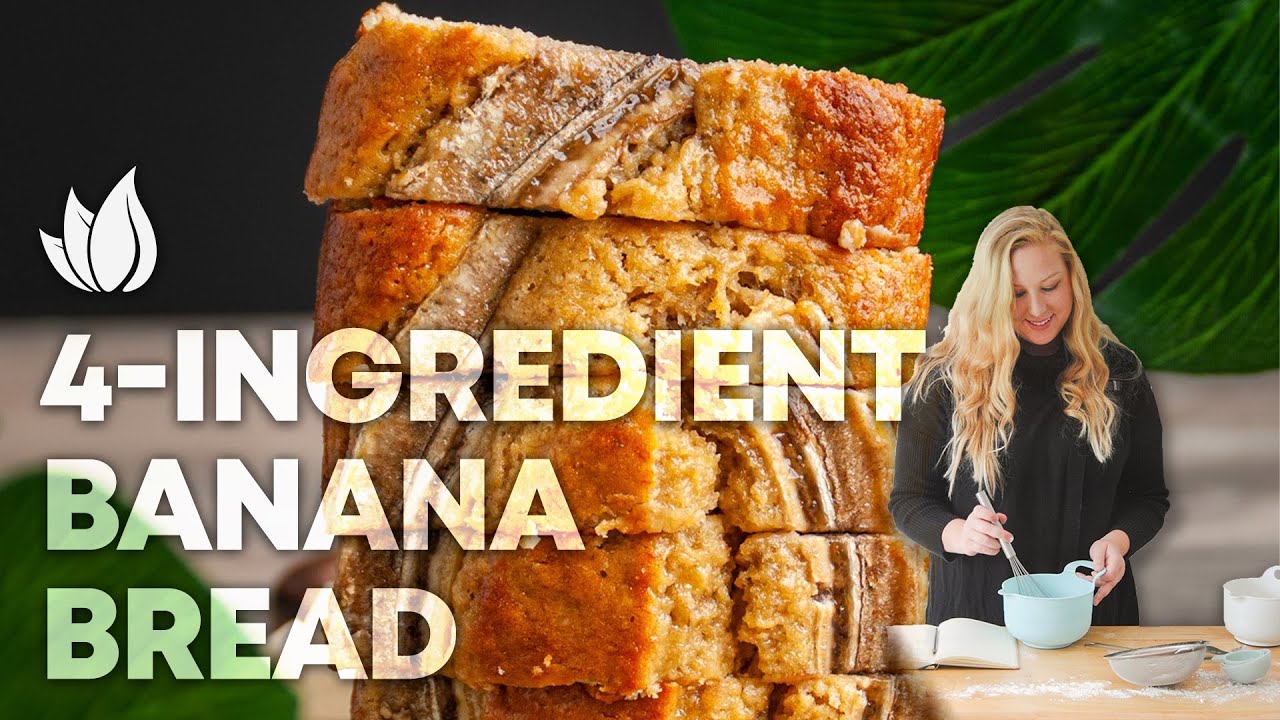 4 ingredient banana bread