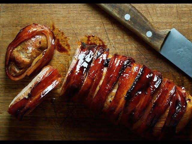 bacon wrapped pork tenderloin