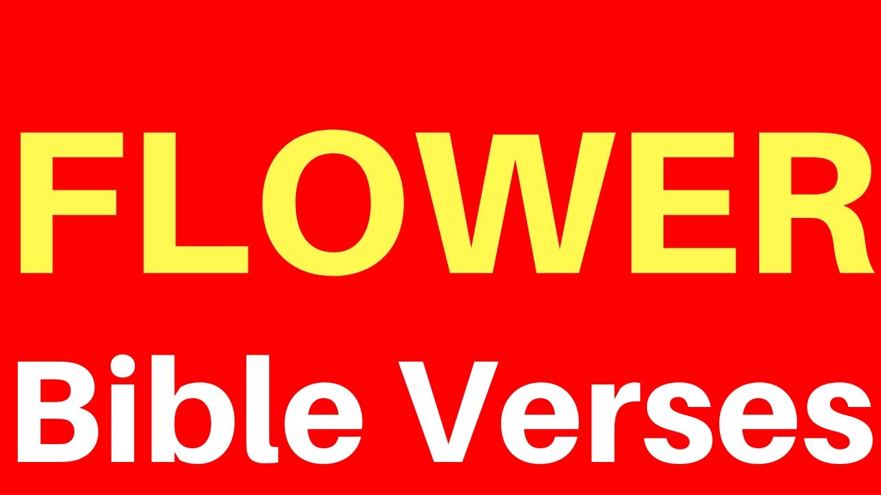 bible verse about flowers