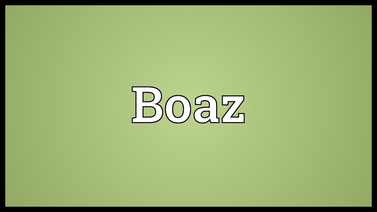 boaz meaning