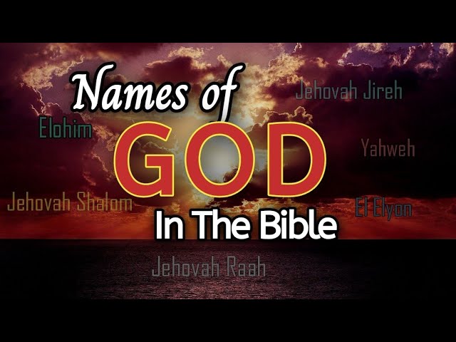 names of god in the bible