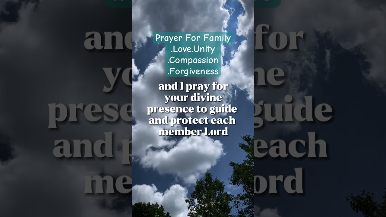 prayer for family and relationships