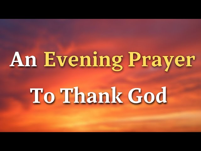 prayer for family evening