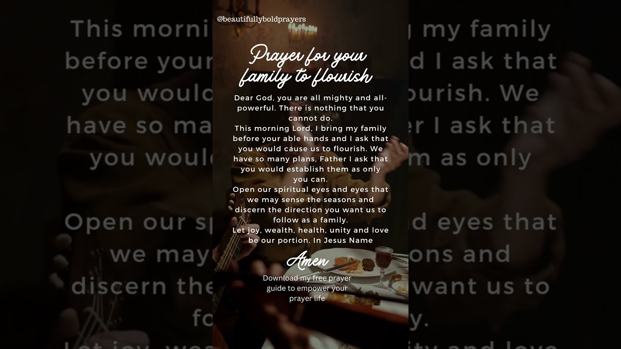 prayer for family success