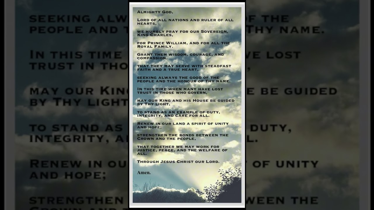 prayer for the king and royal family