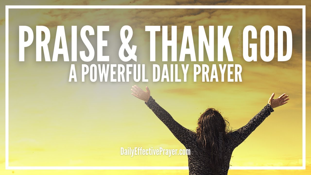 what is a prayer of praise to god