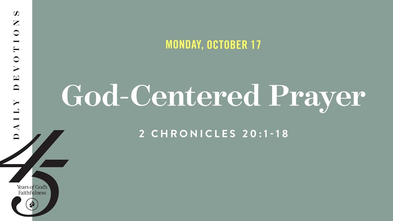what is god centered prayer