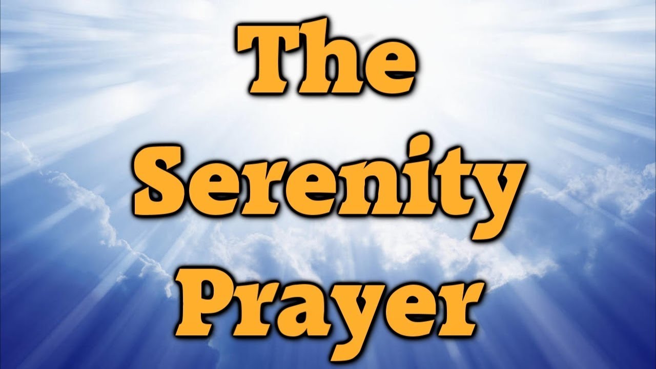 what is the prayer god grant me the serenity