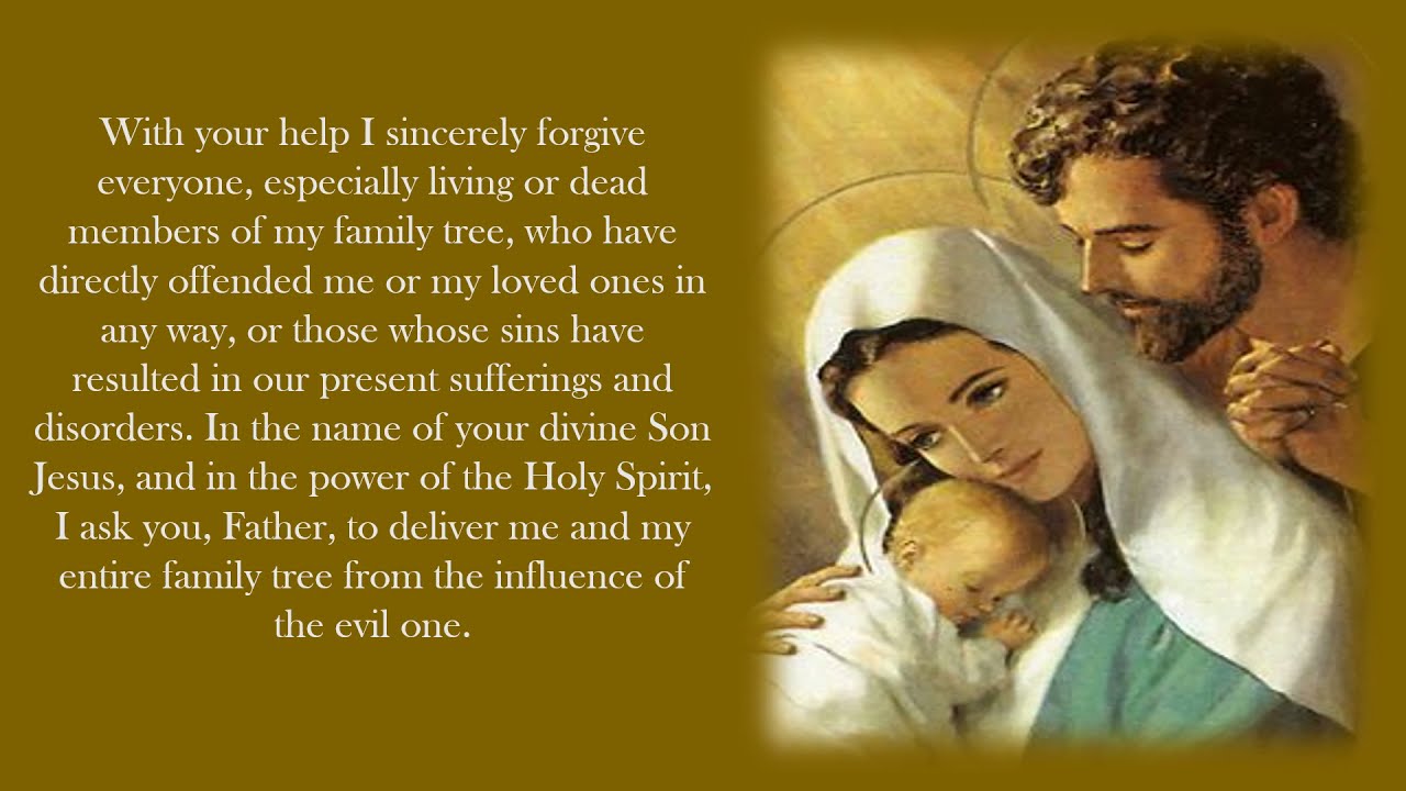 prayer for healing the family tree catholic