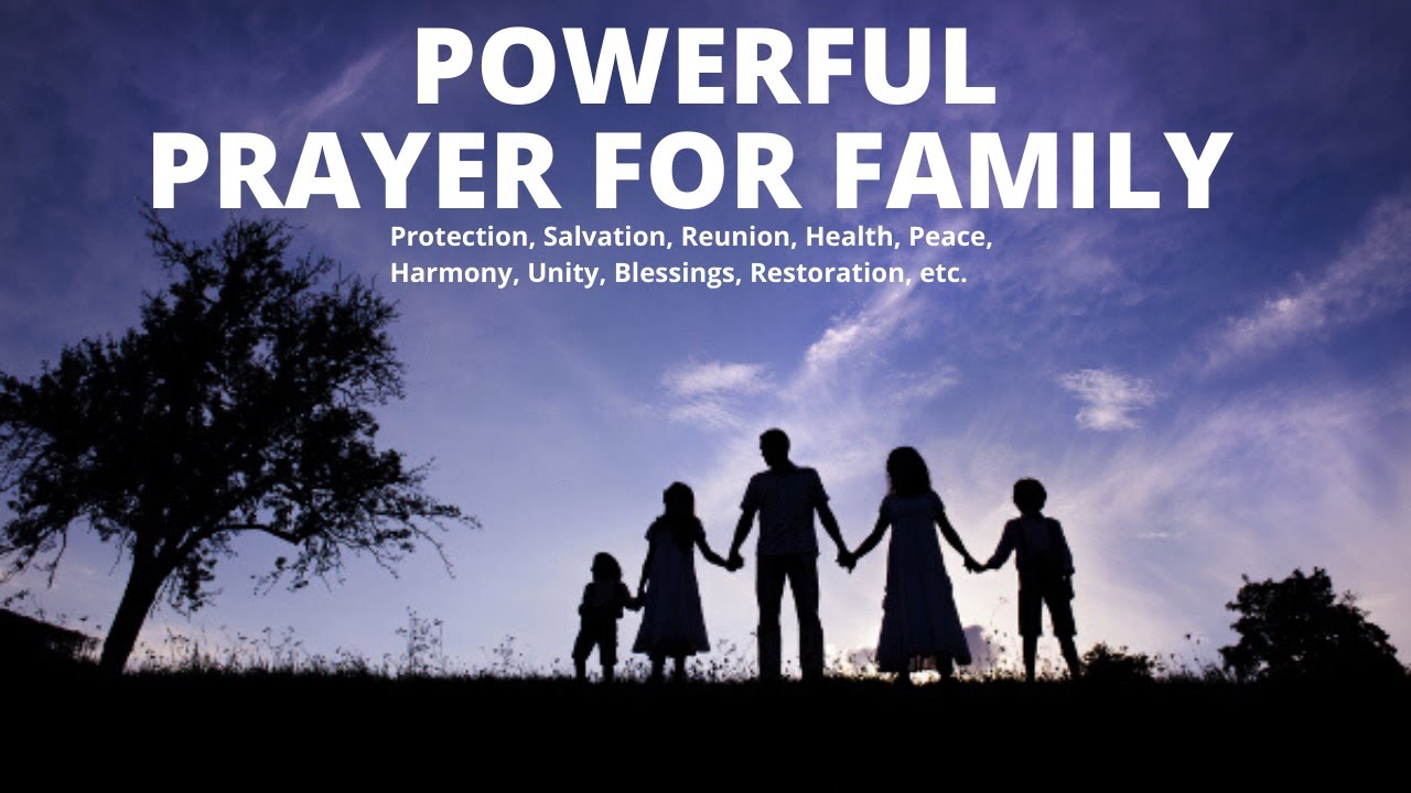 prayer points with bible verse for family