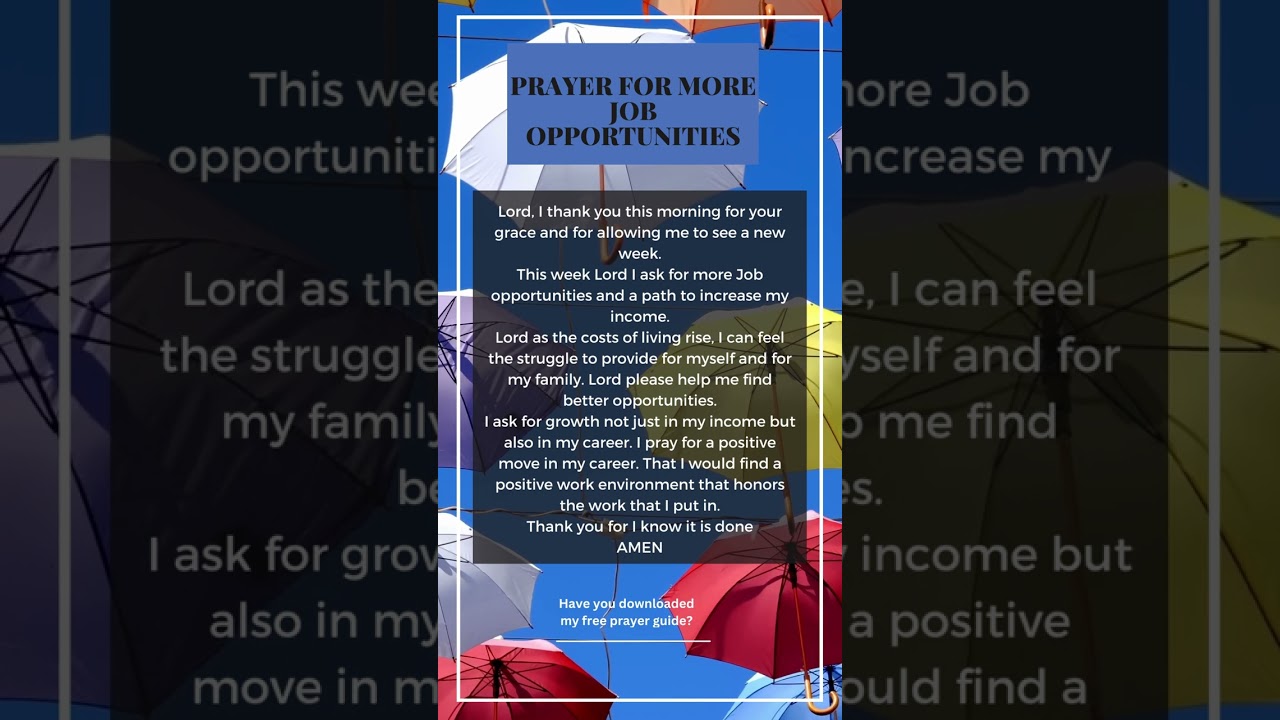 prayer to mary for job