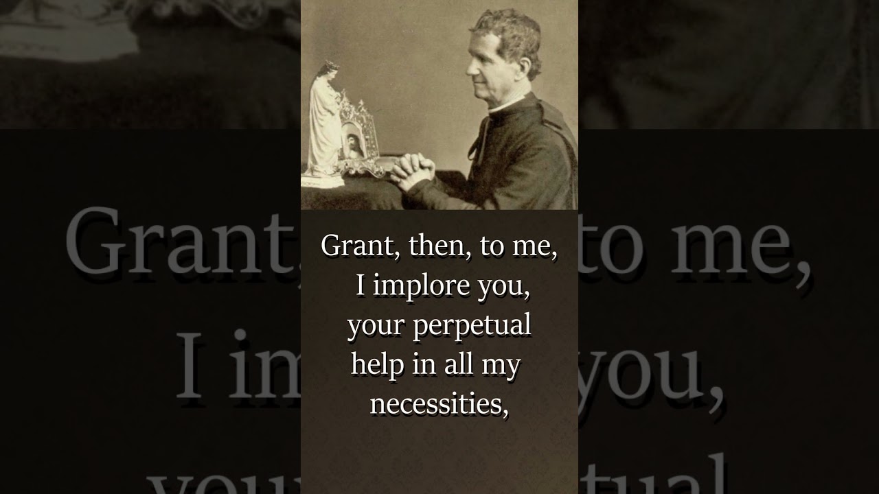 prayer to mary help of christians by st john bosco
