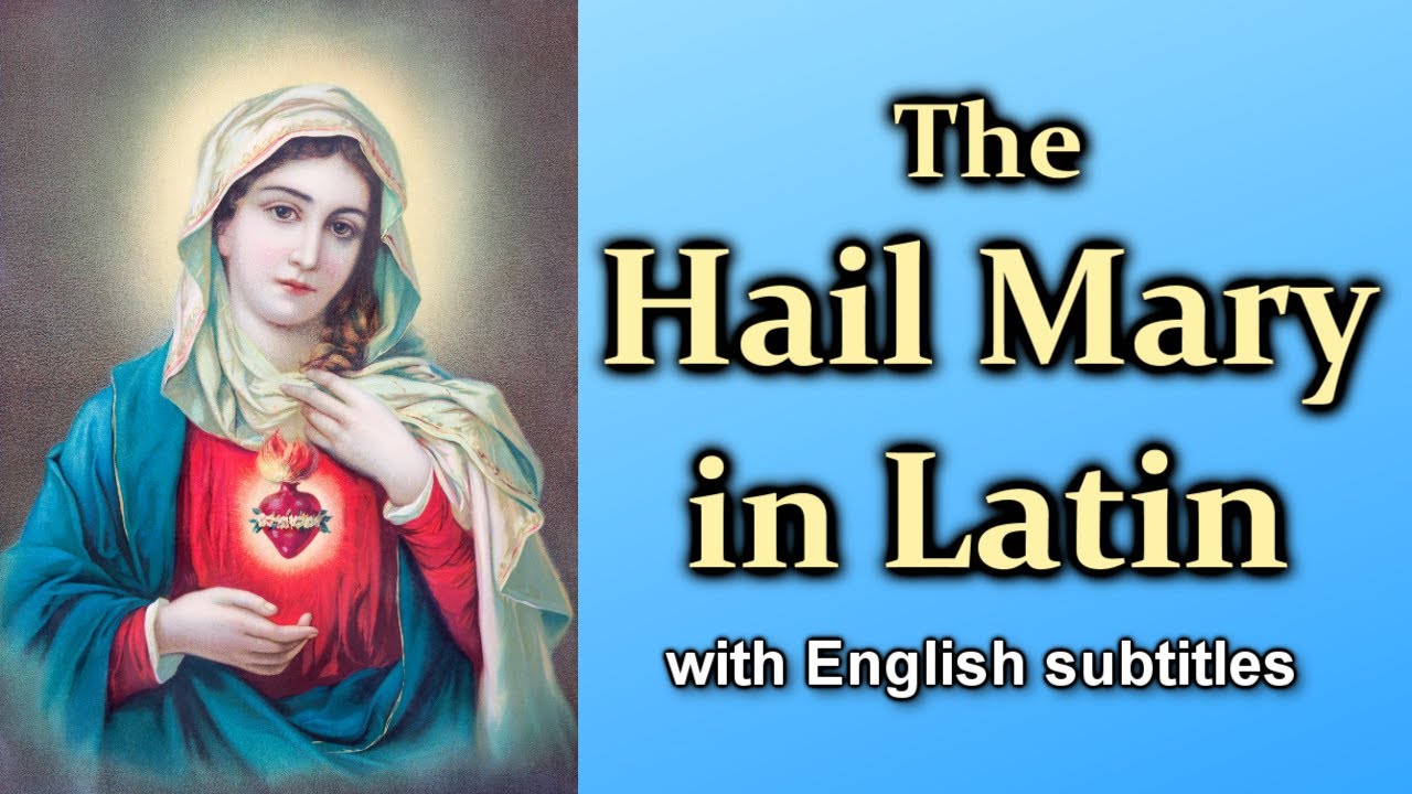 prayer to mary in latin