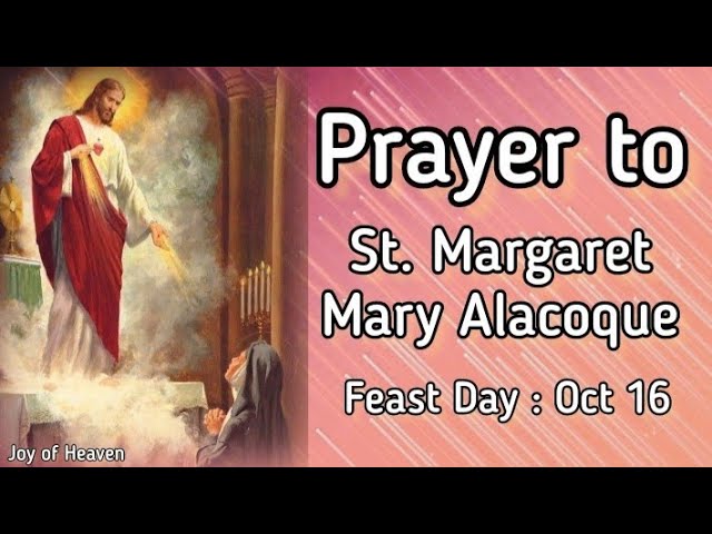 prayer to saint margaret mary alacoque