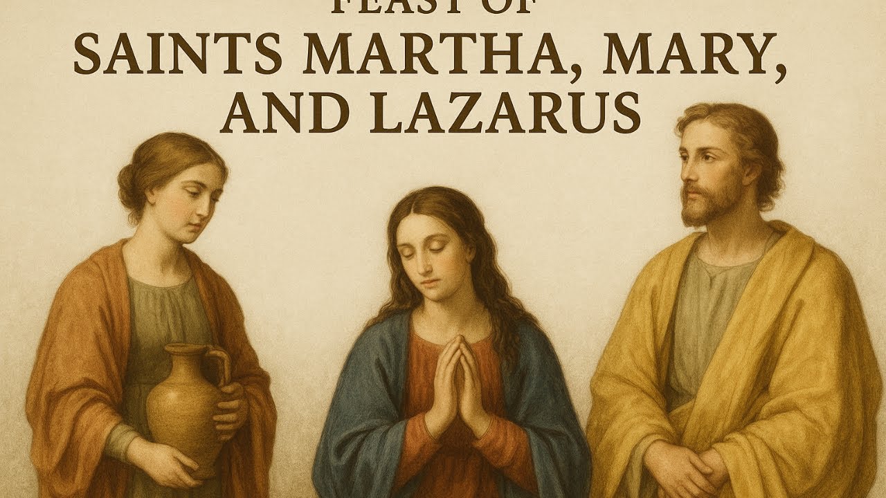 prayer to saints martha mary and lazarus