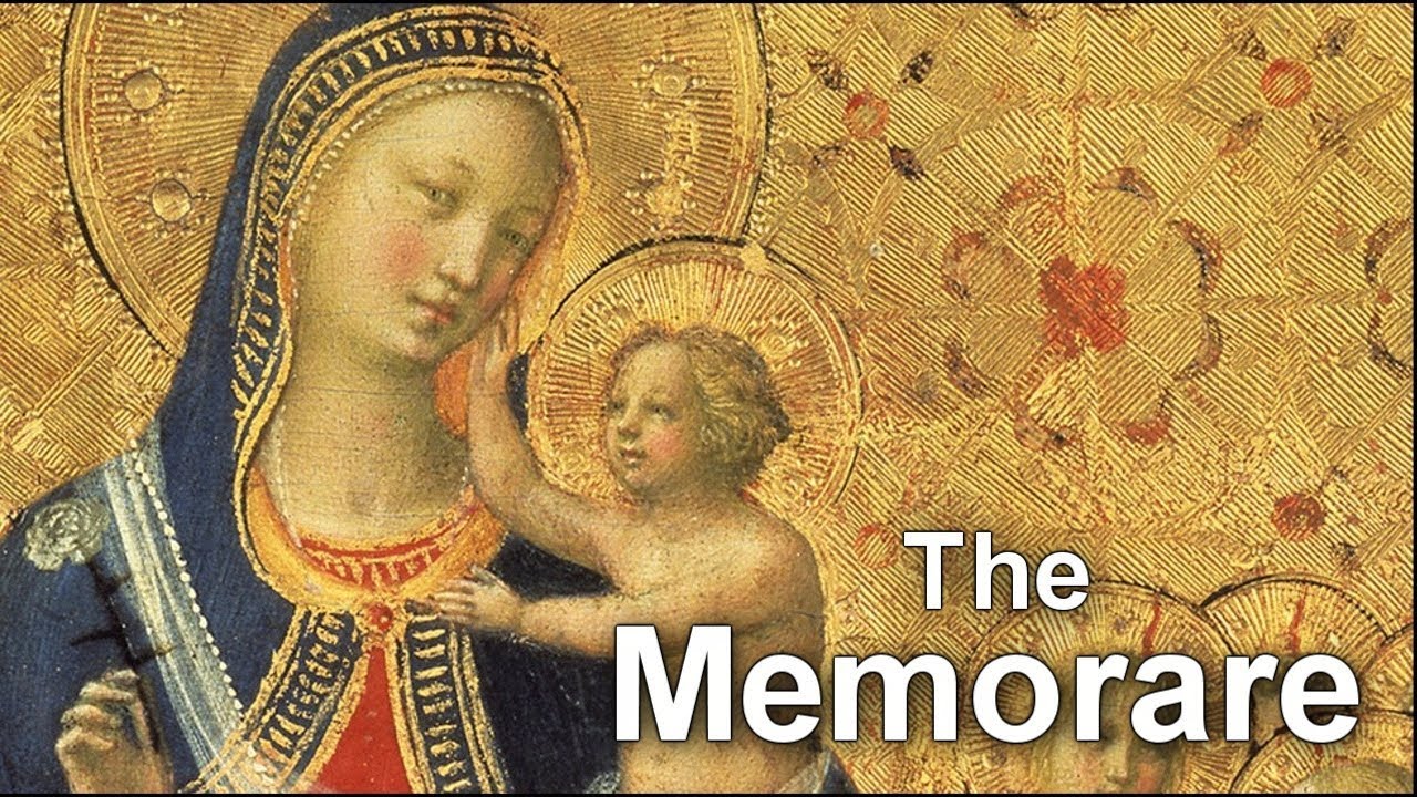 memory prayer to the virgin mary