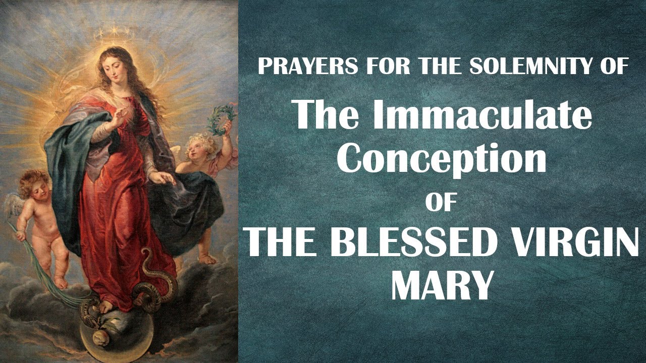 prayer to the immaculate conception of the blessed virgin mary