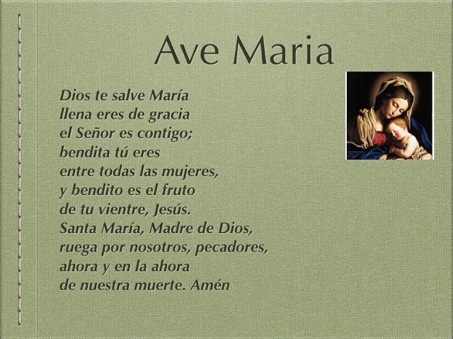 prayer to the virgin mary in spanish