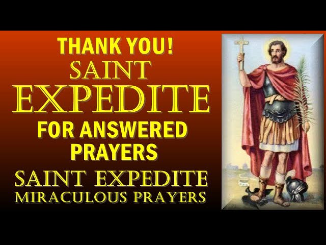 saint expedite thank you prayer
