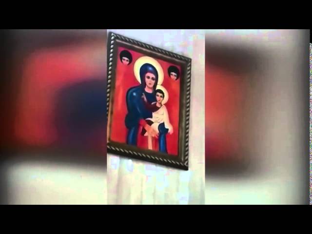 the virgin mary in prayer painting