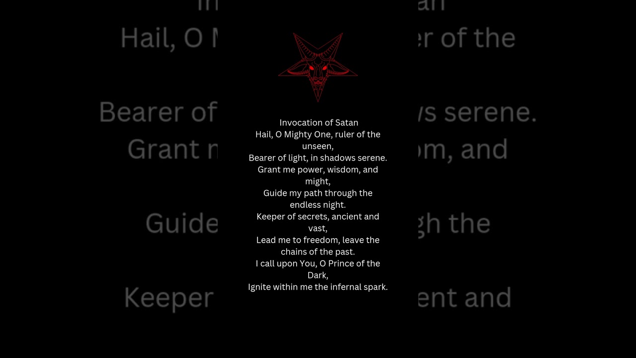prayer to satan reddit