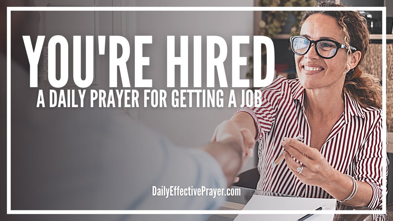 how to pray to god for a job