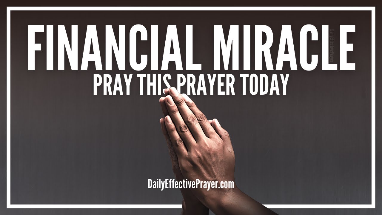 how to pray to god for financial help