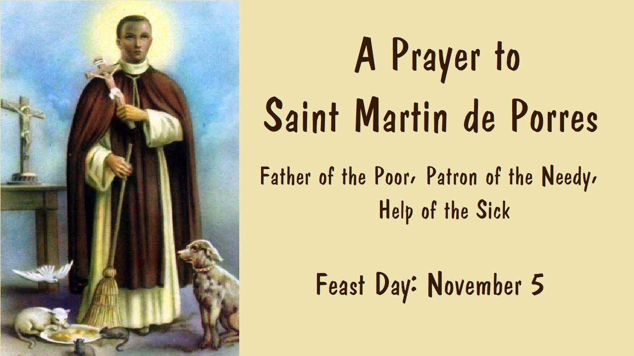 saint martin de porres prayer for healing