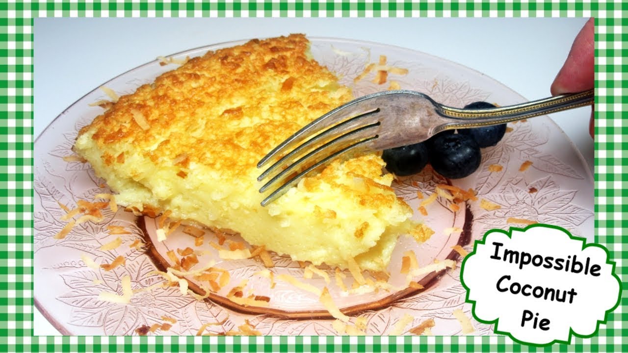 coconut custard pie recipe