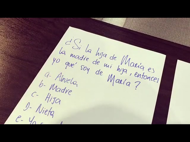 si la hija de maria es la madre de mi hija
