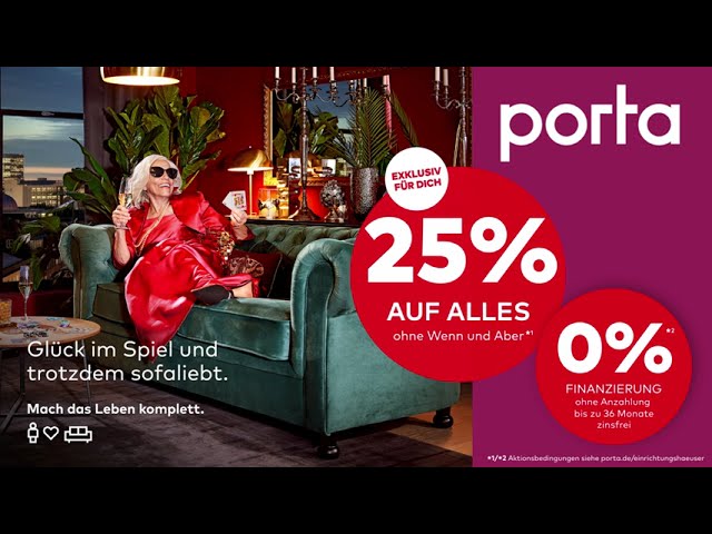 porta 25 % auf alles