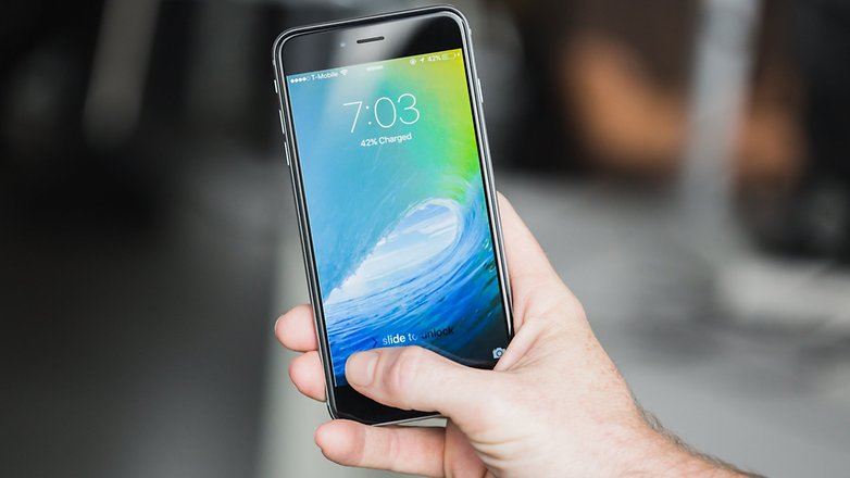 AndroidPIT Uzamykací obrazovka pro iPhone 6 Plus iOS 9