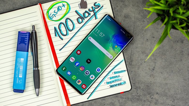 androidpit samsung galaxy s10 plus 100denní displej