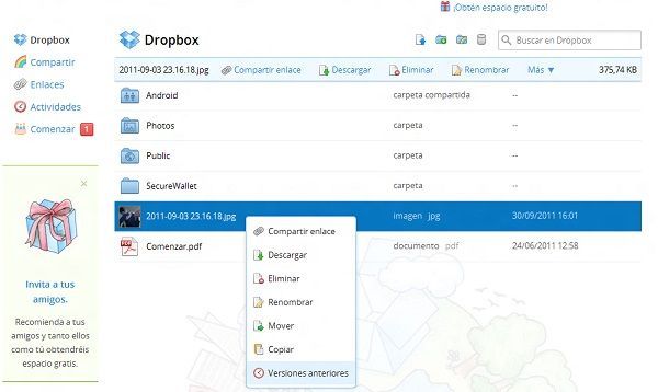 Obnovte předchozí verze souboru na Dropboxu Obnovte předchozí verze souboru na Dropboxu