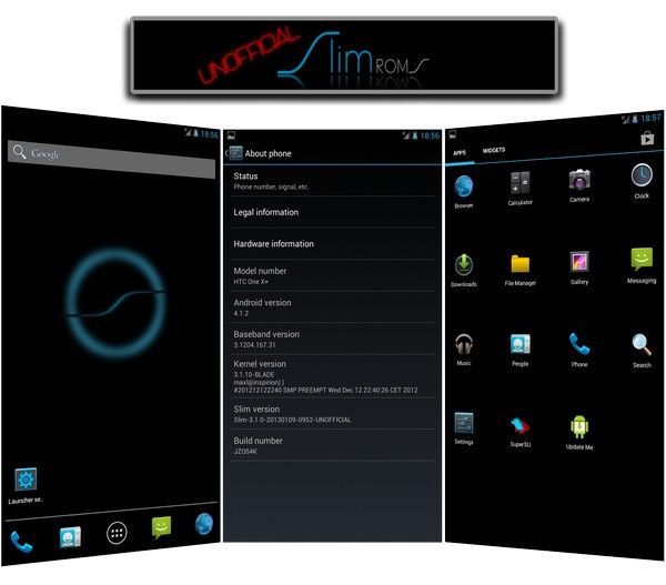 HTC One X +, Android 4.1.2 4 HTC One X +, Android 4.1.2