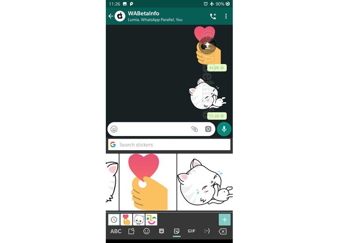Nový způsob odesílání samolepek pomocí klávesnice WhatsApp a Google Gboard 1602950062 454 Novy zpusob odesilani samolepek pomoci klavesnice WhatsApp a Google Gboard