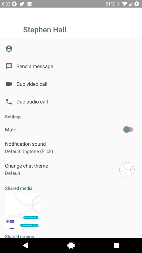 Videohovor Duo ve službě Google Allo