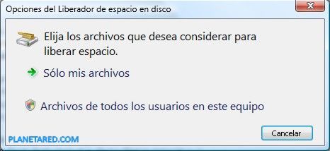 Vyčištění disku systému Windows Vista
