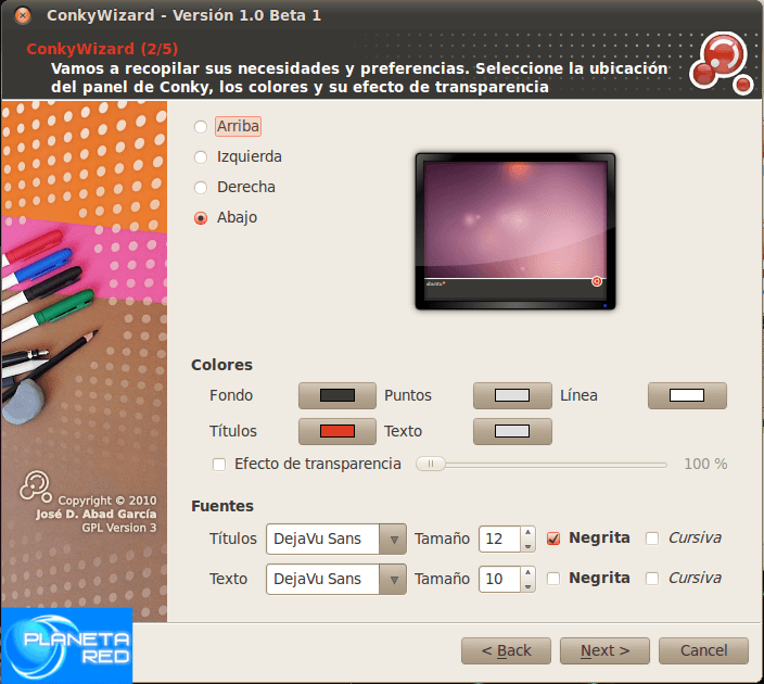 Graficky nakonfigurujte Conky v Ubuntu 9 Snímek obrazovky
