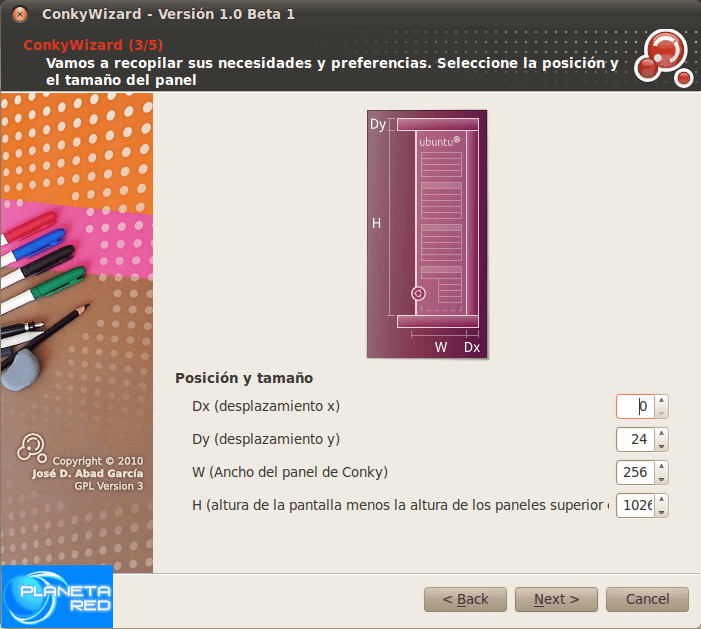 Graficky nakonfigurujte Conky v Ubuntu 10 Snímek obrazovky