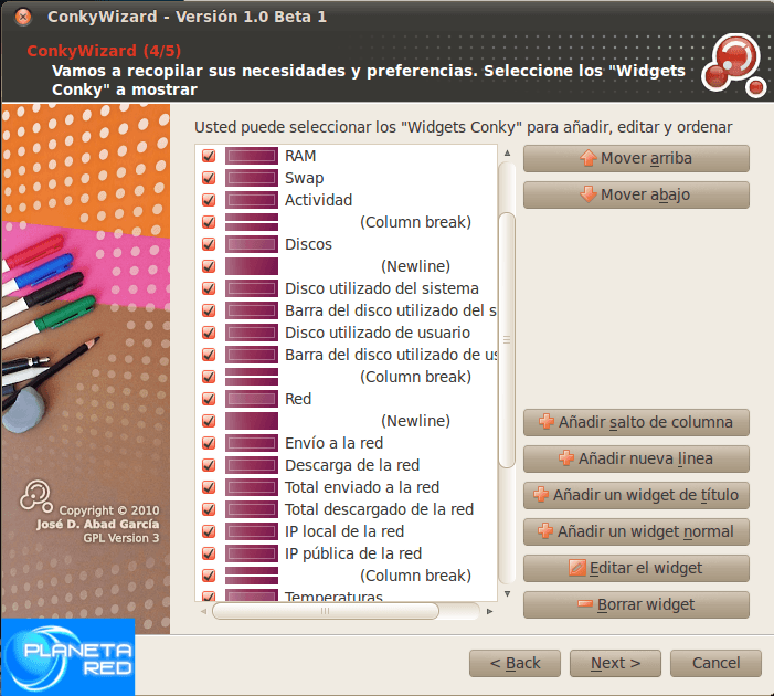 Graficky nakonfigurujte Conky v Ubuntu 11 Snímek obrazovky