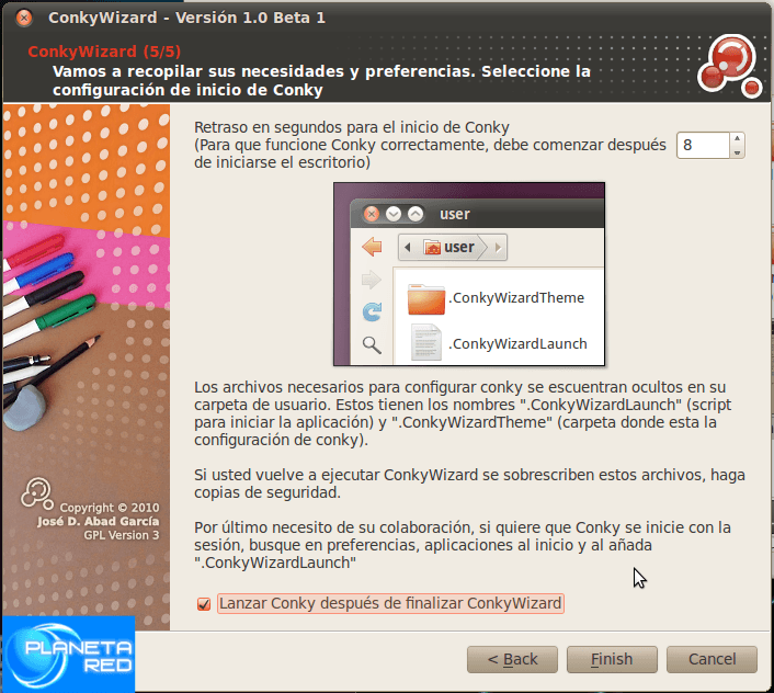 Graficky nakonfigurujte Conky v Ubuntu 12 Snímek obrazovky
