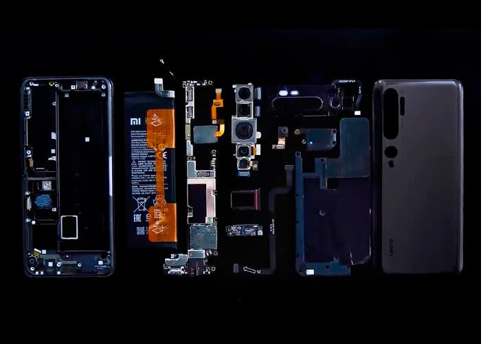 Toto je vnitřek Xiaomi Mi Note 10: modulární design pro snazší opravu