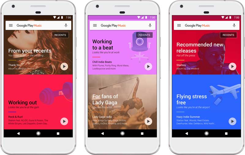 Hudba Google Play byla obnovena