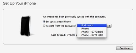 Obnovte svůj iPhone nebo iPod