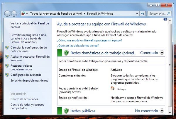 Znalost brány firewall systému Windows 7