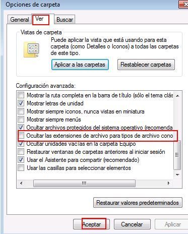 Přípony souborů ve Windows 7
