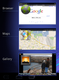 Android 3.0 Multitasking