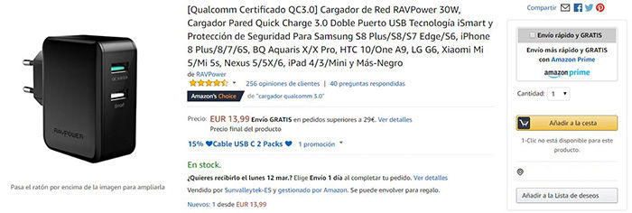 nabíjecí kabel rychlé nabíjení 3 amazon
