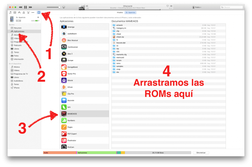 add-roms-mame4ios